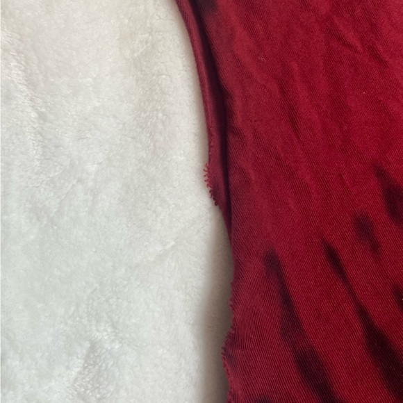 Forever 21 Burgundy Fringe Crop Top - Picture 6 of 6